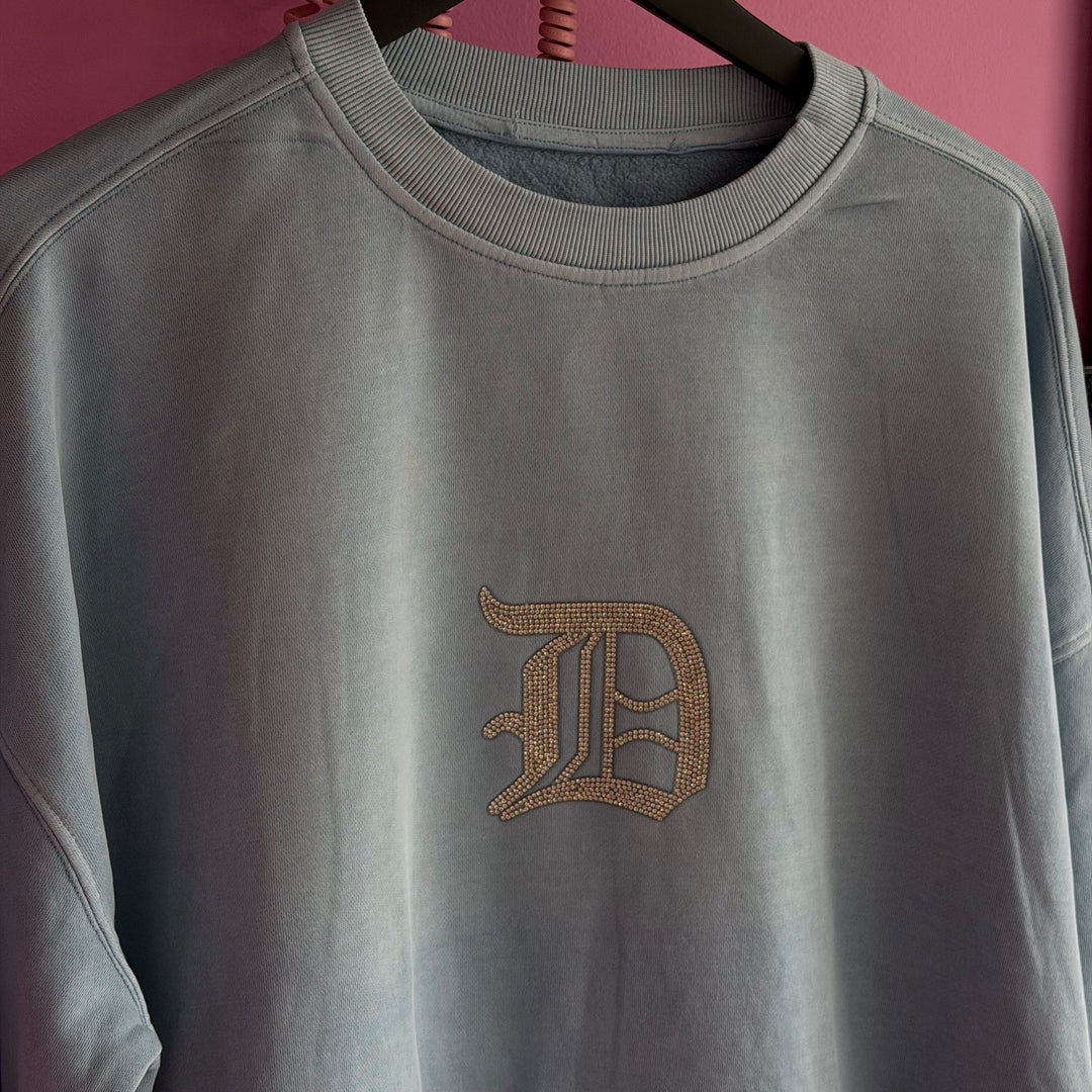 Detroit Rhinestone Crewneck