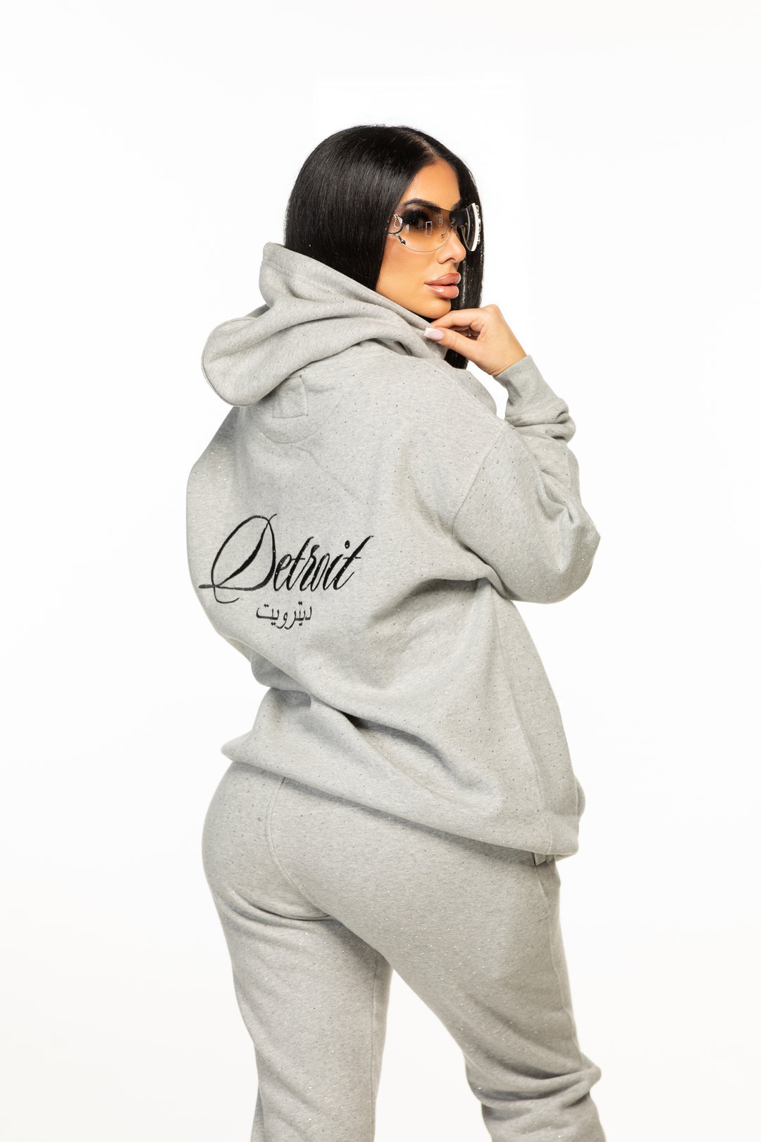 Detroit Rhinestone Sweat Set