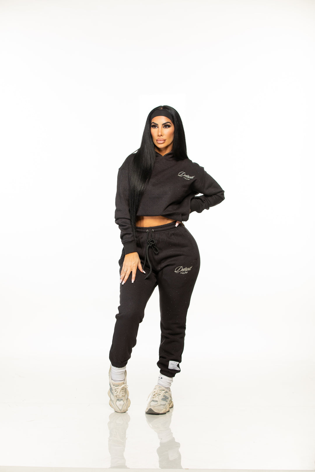 Detroit Rhinestone Sweat Set