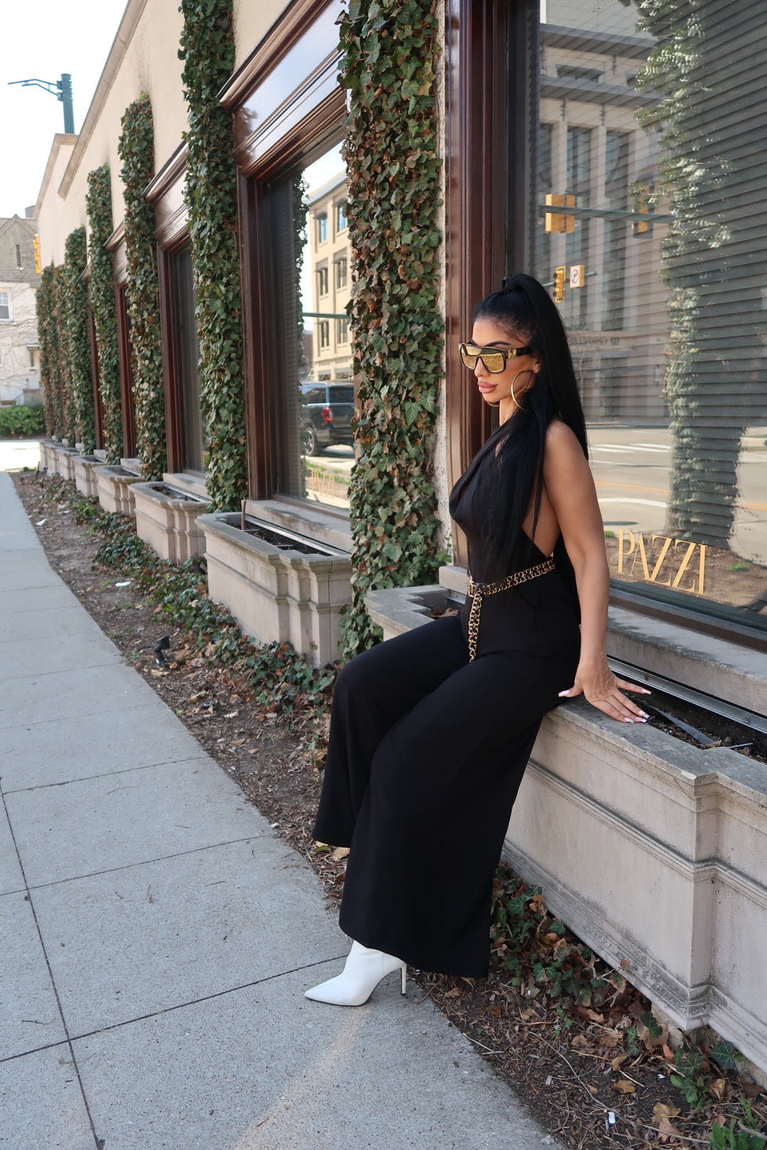 Black Linen Jumpsuit