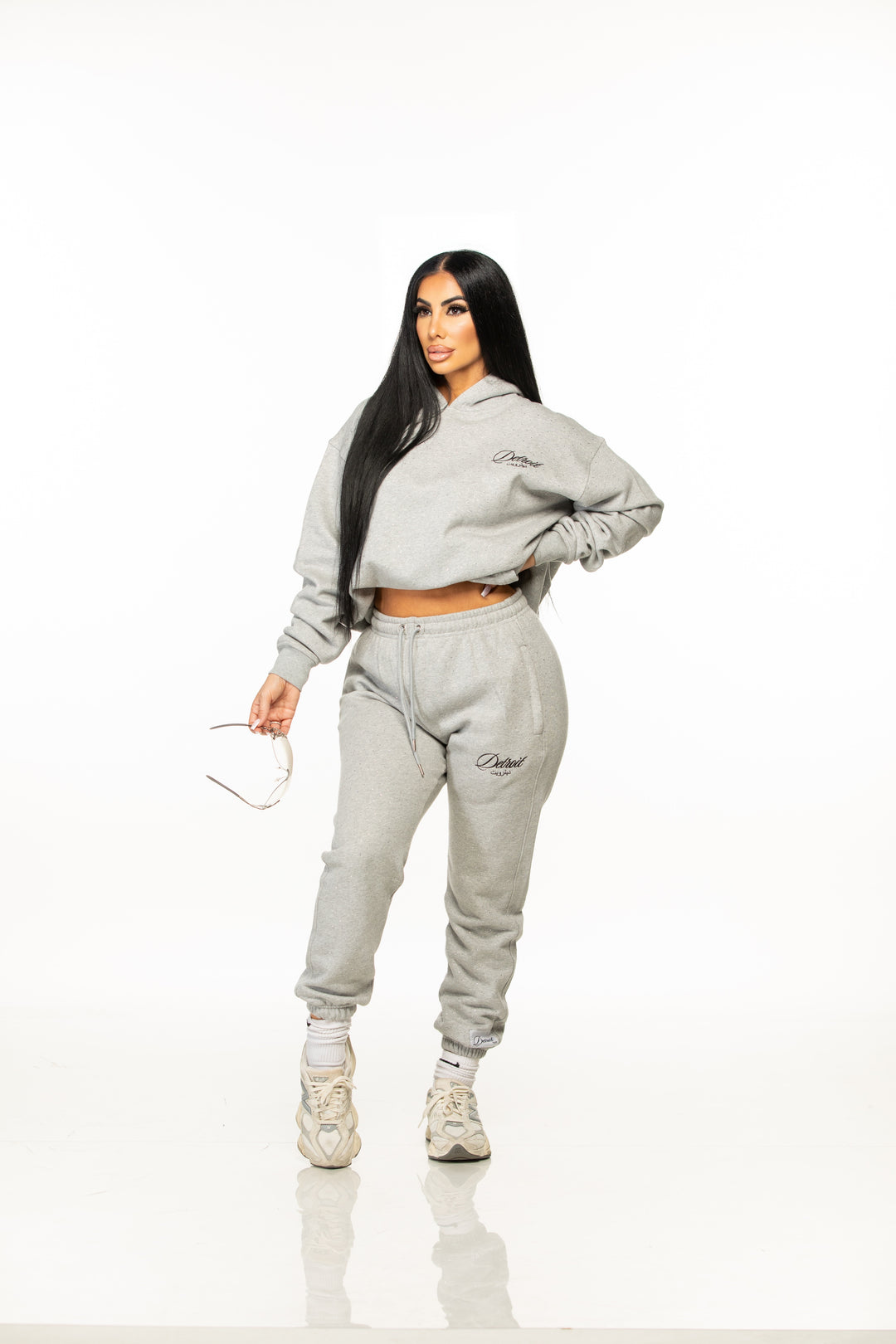 Detroit Rhinestone Sweat Set
