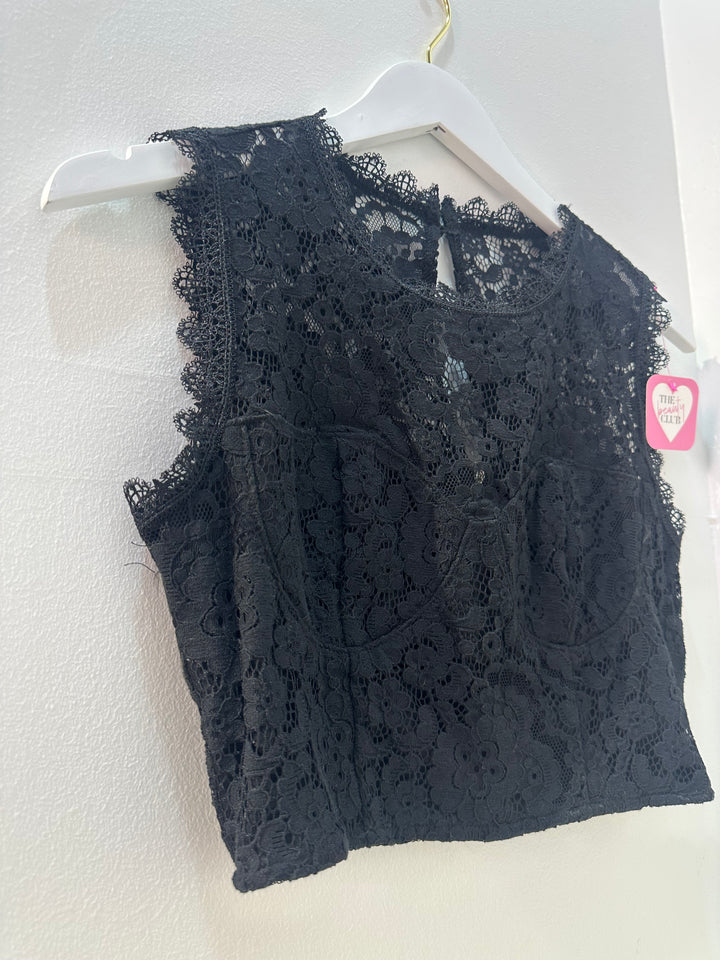 Lace Sweetheart Top