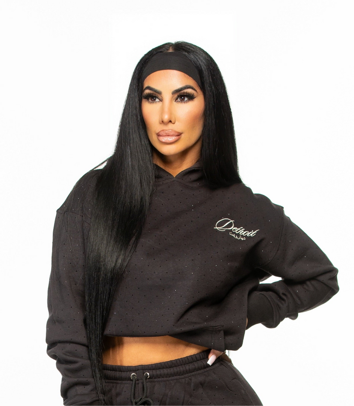 Detroit Rhinestone Hoodie