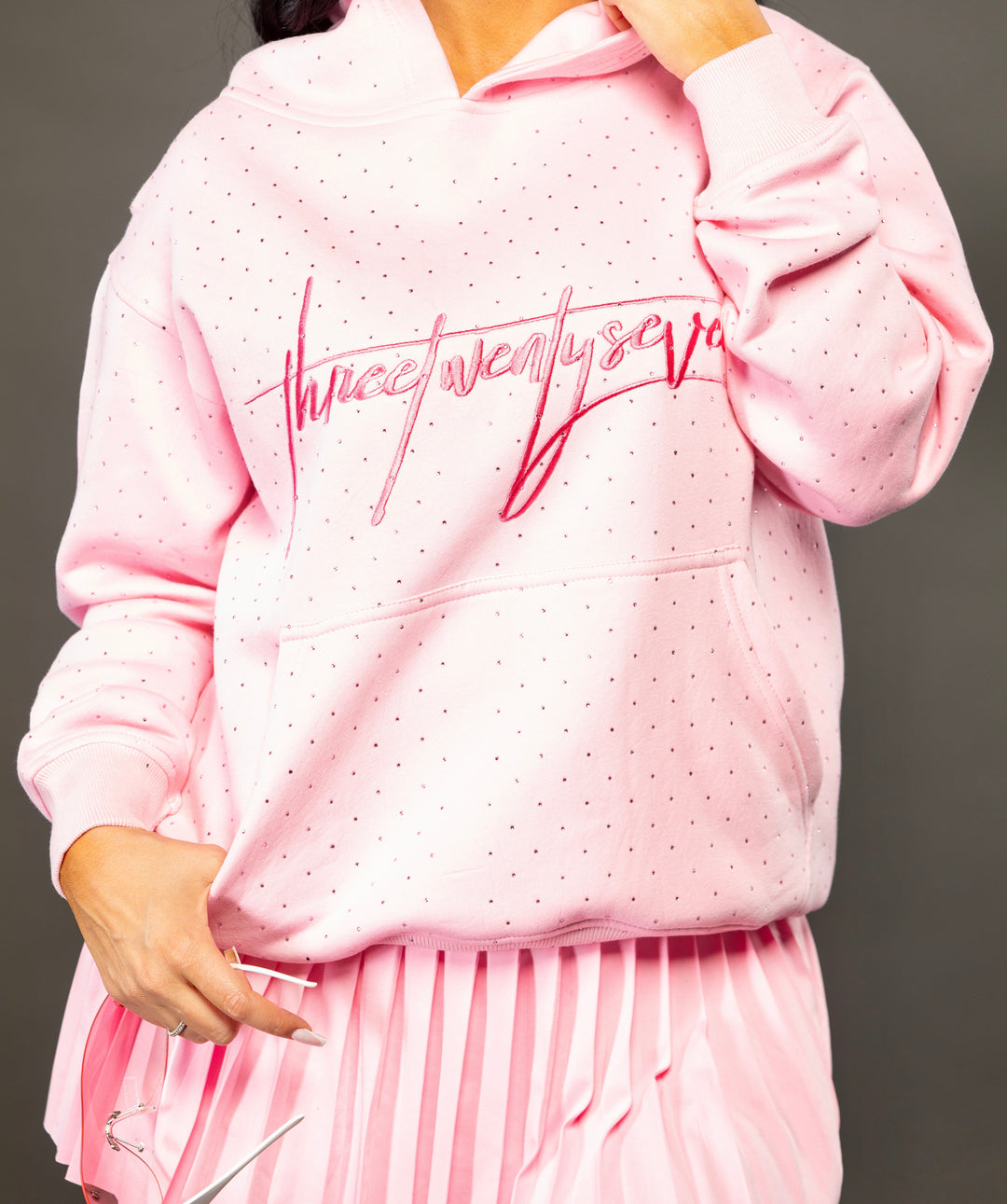 Detroit Rhinestone Hoodie