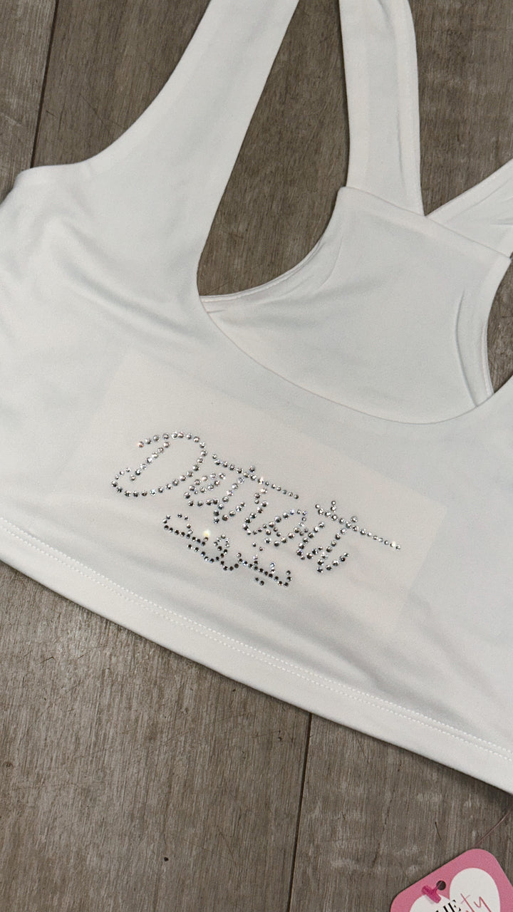 Detroit Rhinestone Tank