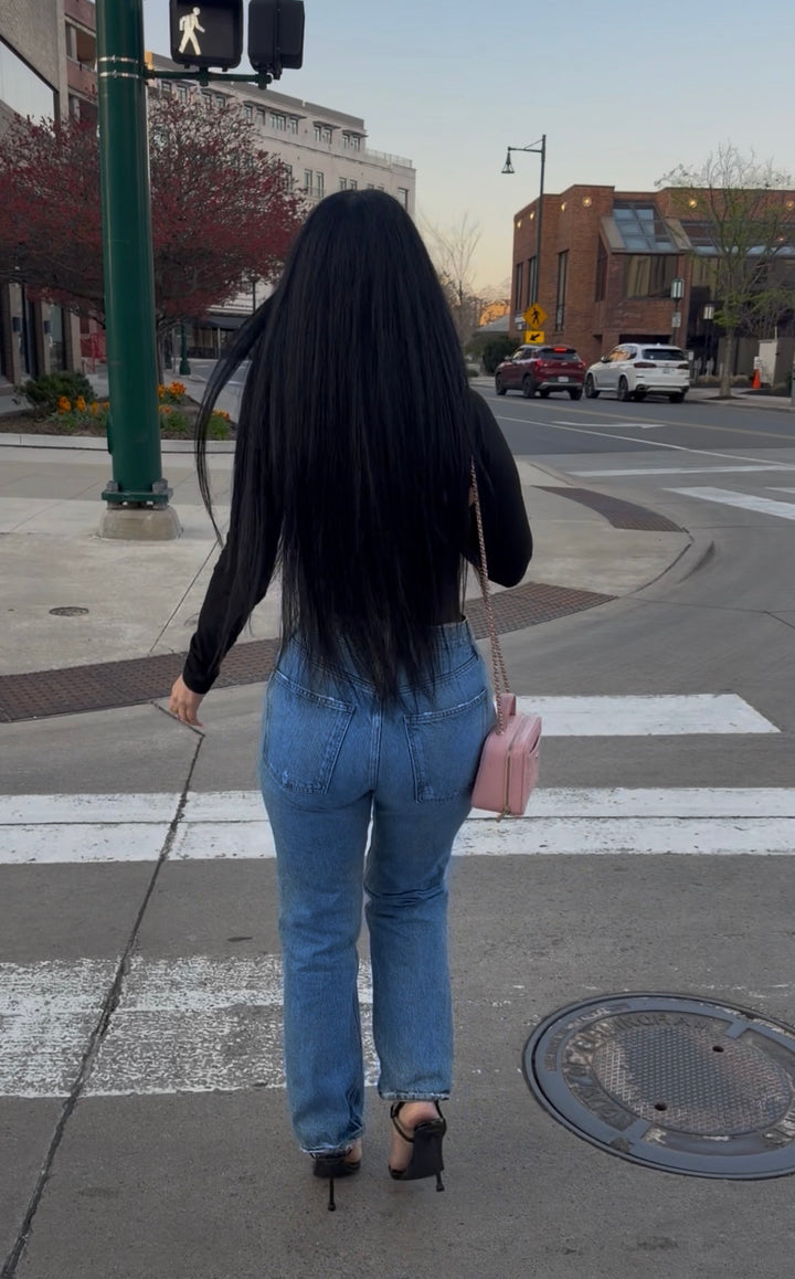 Crossover Denim Jeans