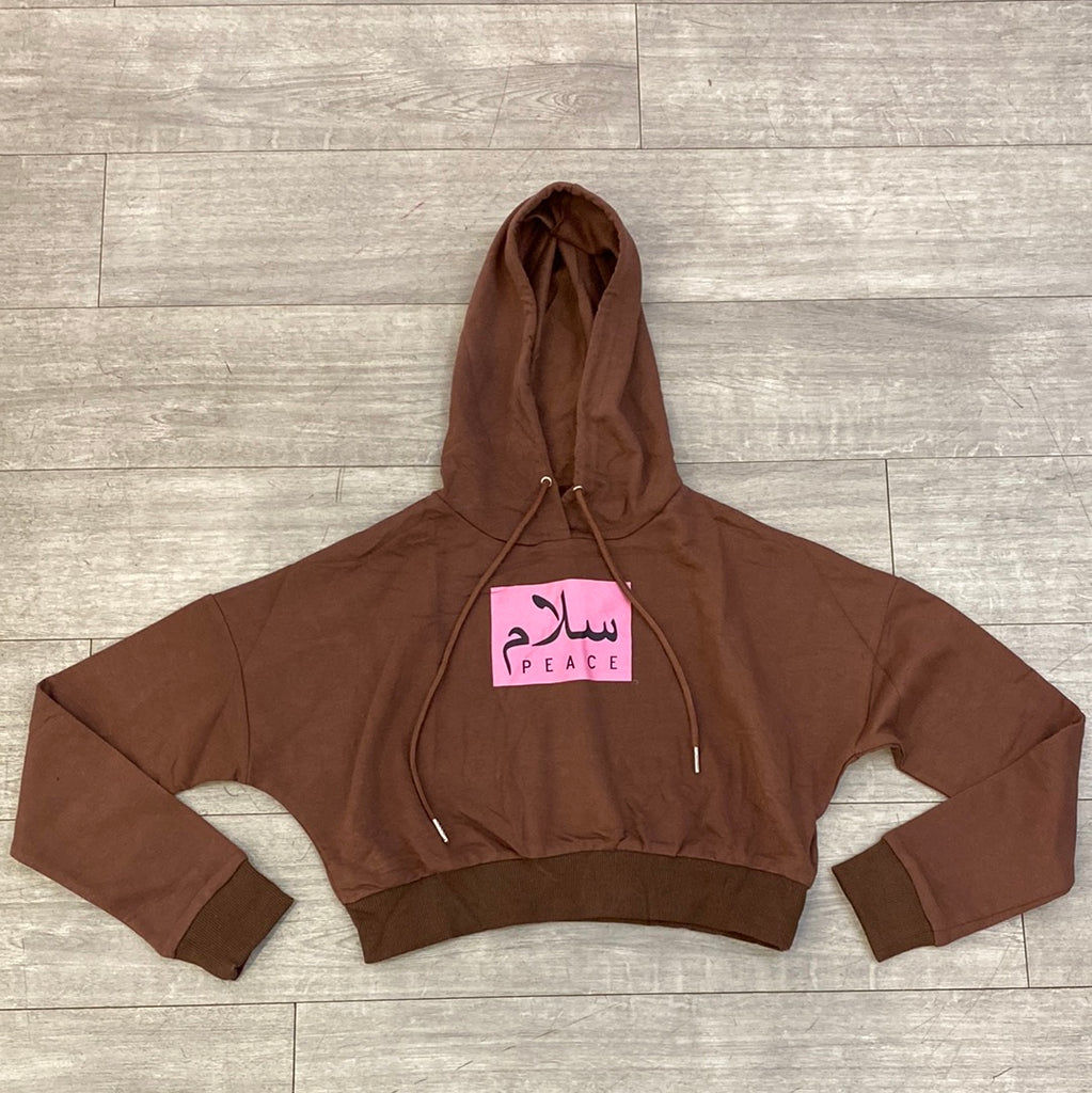 Peace Crop Hoody