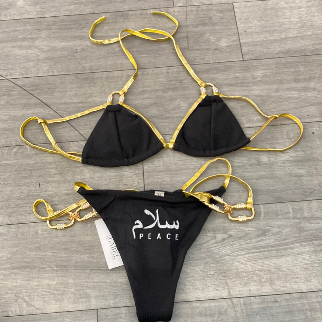 Black and Gold Bikini