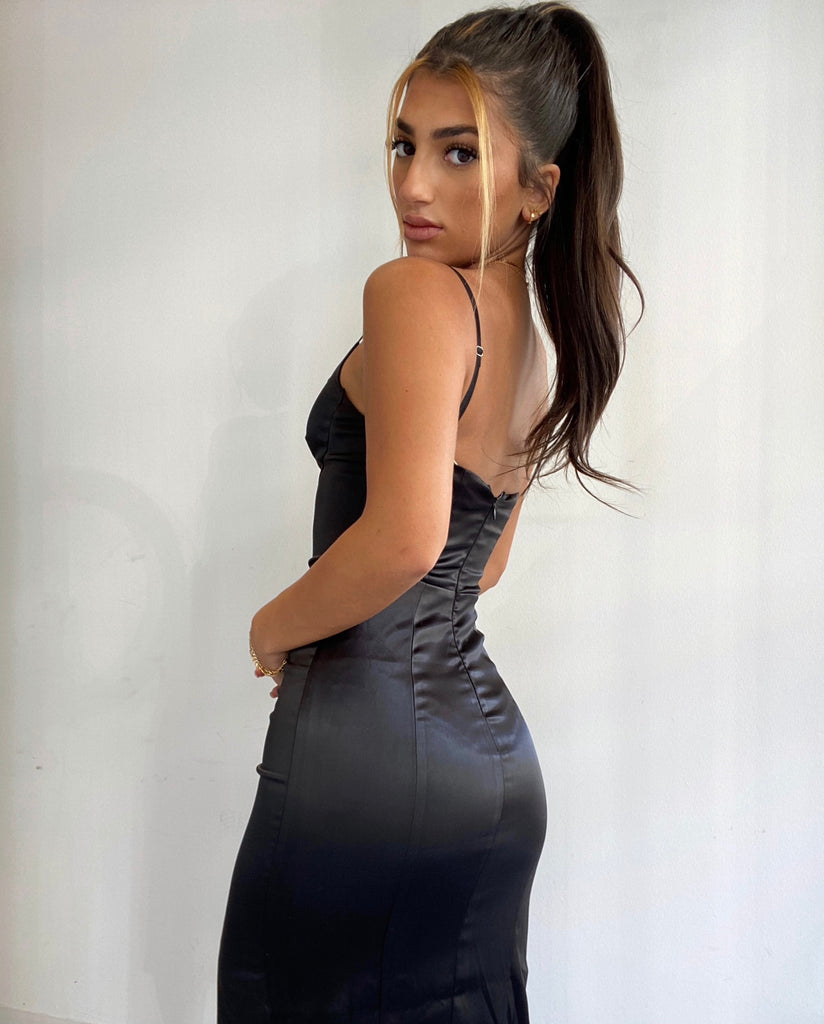Satin Cocktail Dress
